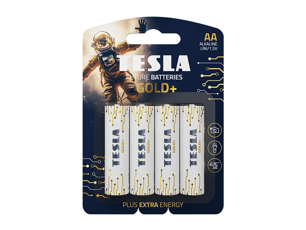 TESLA BATTERIES  GOLD+ AA 4шт